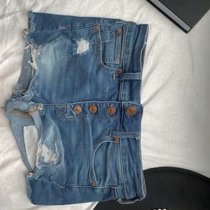 Ripped Jean shorts